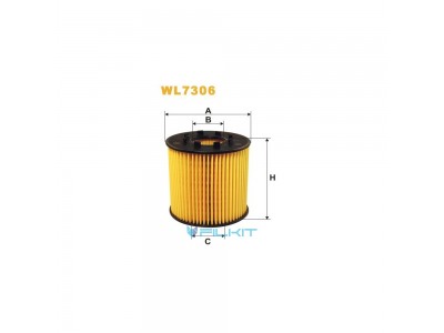 Фільтр  масляний  (вставка)  WL7306  [WIX]