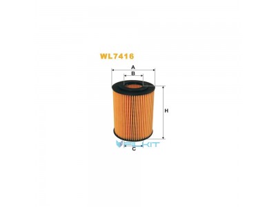 Фильтр  масляный  (вставка)  WL7416  [WIX]