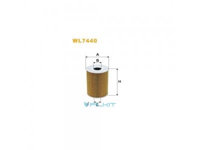 Фильтр  масляный  (вставка)  WL7440  [WIX]