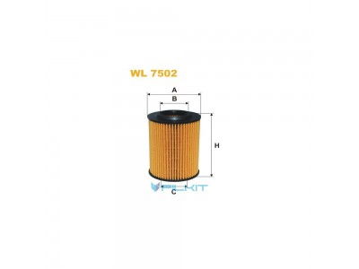 Фильтр  масляный  (вставка)  WL7502  [WIX]