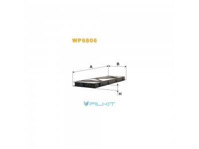 Фільтр  салону  (фільтр  кабіни)  WP6806  [WIX]