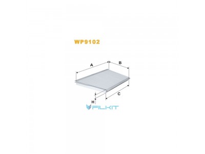 Фільтр  салону  (фільтр  кабіни)  WP9102  [WIX]
