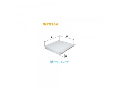 Фільтр  салону  (фільтр  кабіни)  WP9104  [WIX]