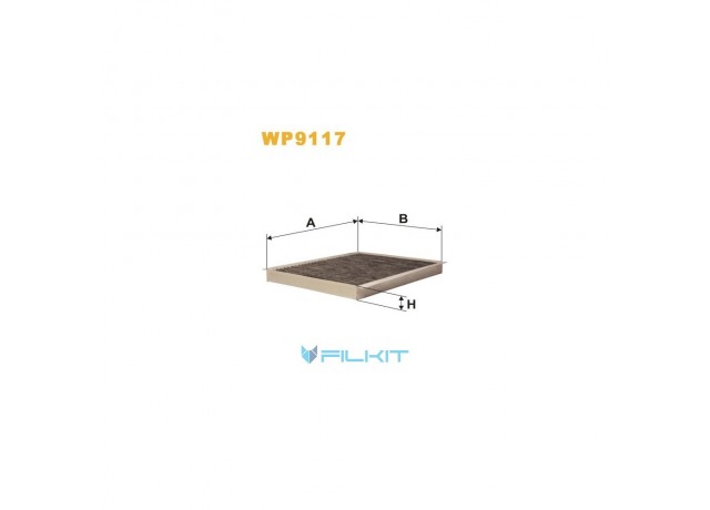 Фільтр  салону  (фільтр  кабіни)  WP9117  [WIX]